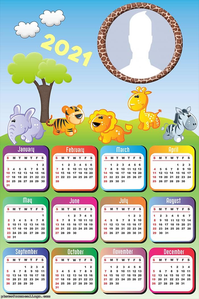 Calendar 2021 Safari Baby