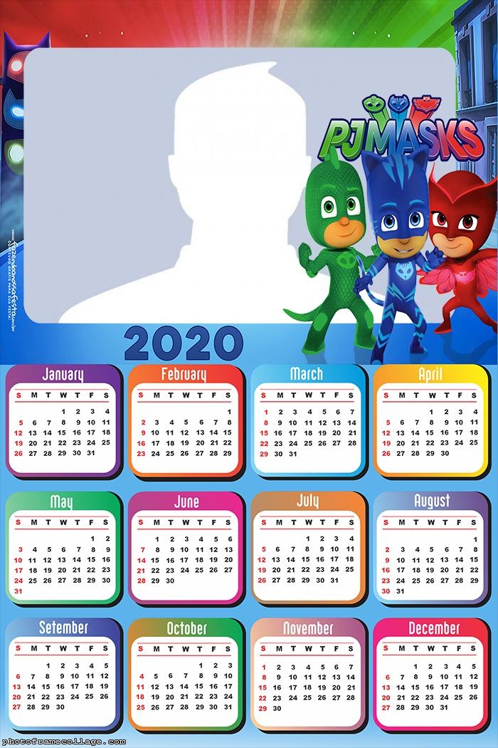 Calendar 2020 PJ Masks