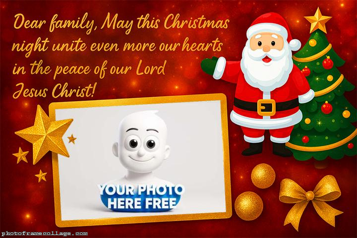 Dear family May this Christmas collage photo editor