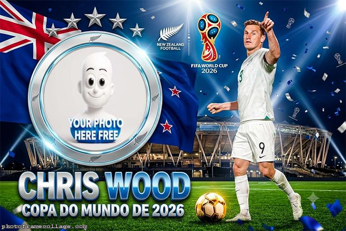 Digital Photo Frame Wood Fifa World Cup 2026 