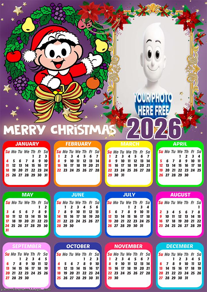 Calendar 2026 Maggy Merry Christmas Picture