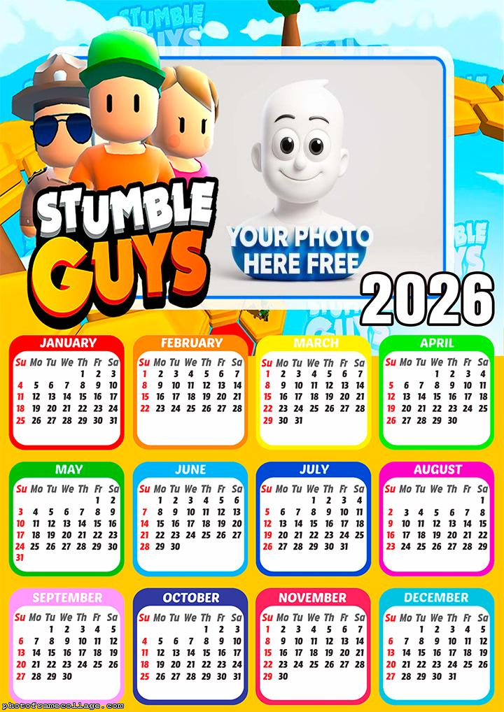 Calendar 2026 Stumble Guys