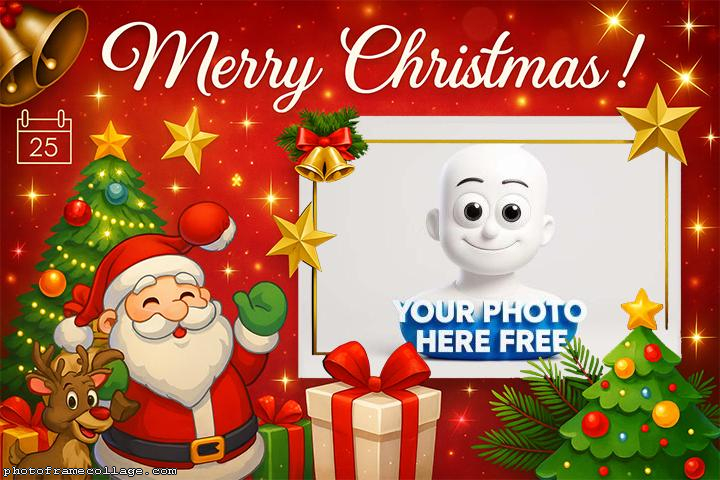 Christmas December 25th Santa Claus Montage Photo