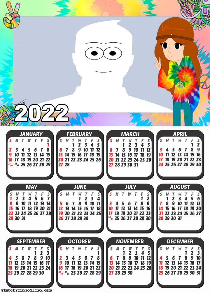 Calendar 2022 Tie Dye