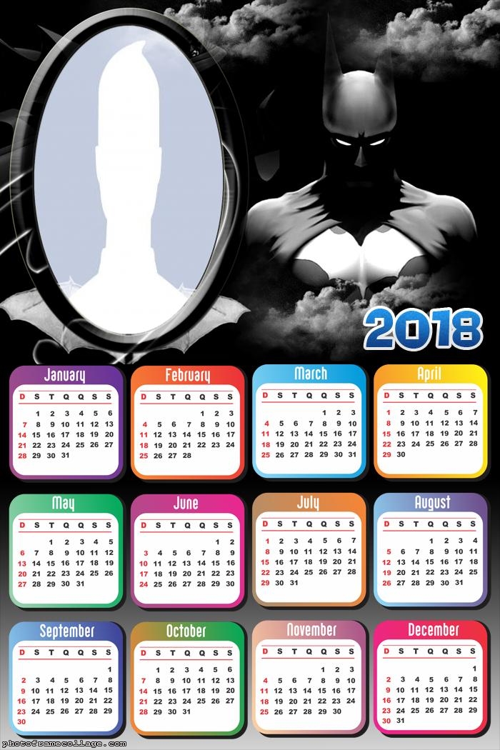 Calendar 2018 Batman Arkham Knight