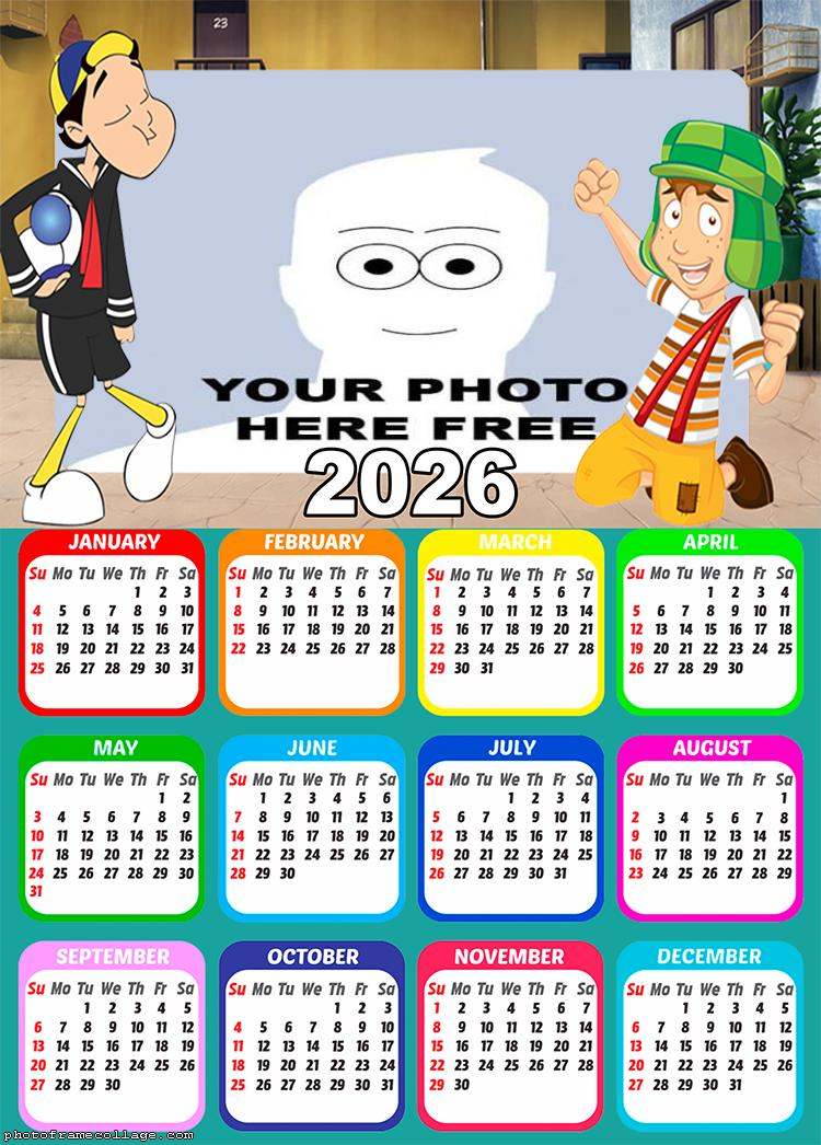 Calendar 2026 El Chavo del Ocho