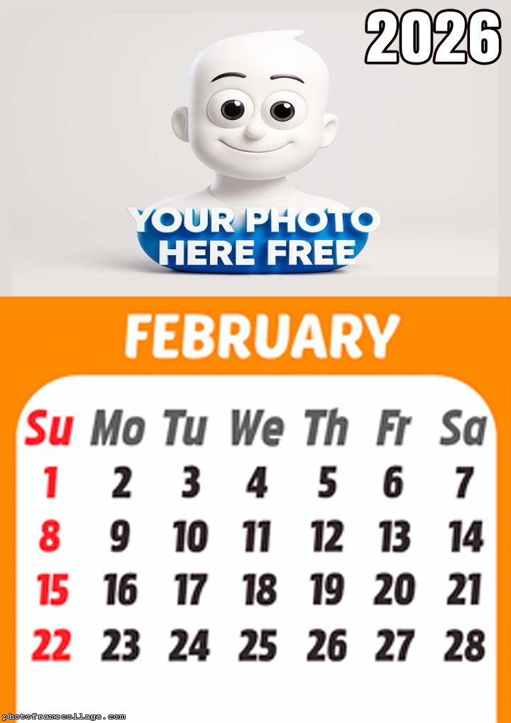 2026 Calendar February
