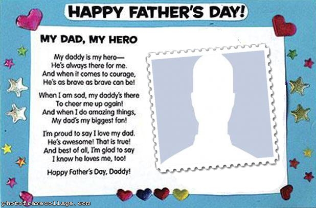 Message Fathers Day Photo Collage