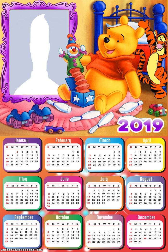 Winnie the Pooh Calendar 2019