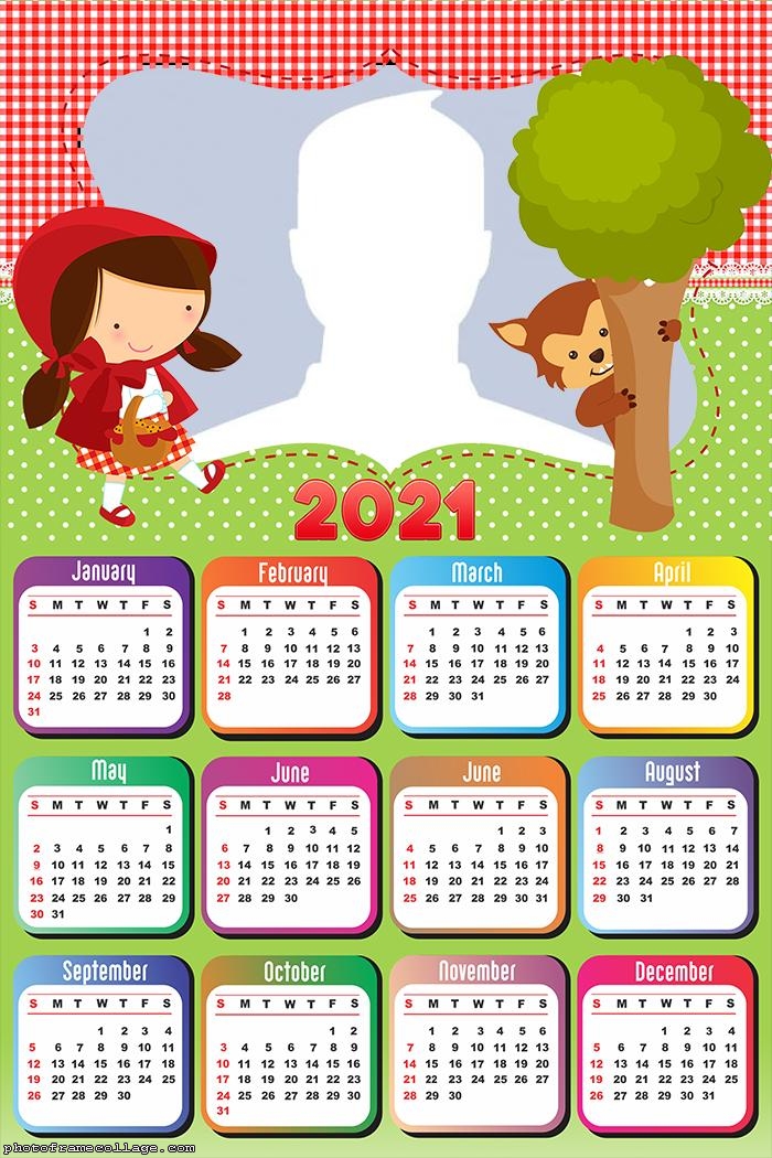 Calendar 2021 Little Red Riding Hood