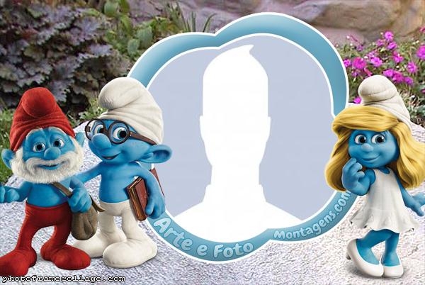 Smurfs Photo Collage