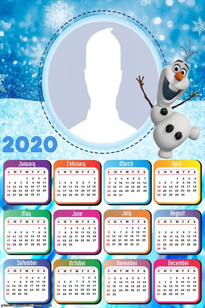 Olaf Calendar 2020 Frame Picture