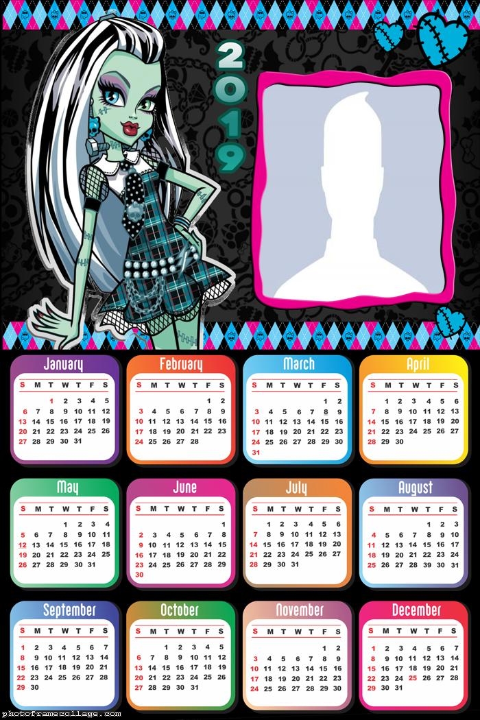 Frankie Monster High Calendar 2019