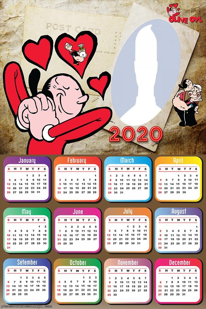 Popeye the Sailor Man Calendar 2020