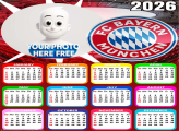 Calendar 2026 Bayern Munich Photo Collage Templates