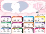 Pink Balloon Calendar 2019