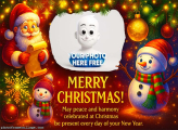 Celebrated at Christmas be present image frame generator