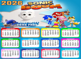 Calendar 2026 Sonic Boom Making Collage Pictures