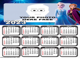 Calendar 2023 Frozen Elsa and Anne