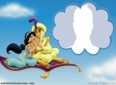 Aladdin and Jasmin on the Magic Carpet