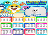 Calendar 2026 Baby Sharks Big Show Printable