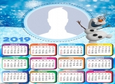 Olaf Snowman Calendar 2019