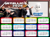 Calendar 2026 Metallica Free Collage