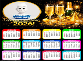 Calendar 2026 Collage New Year 2026 photo grid