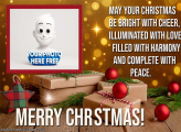 Christmas be bright with cheer add border to picture