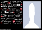 Valentines Day Words I Love You Collage