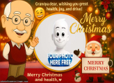 Grandpa Dear Merry Christmas Personalized Photo