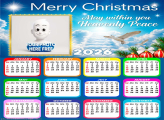 Calendar 2026 Merry Cristmas Heavenly Peace