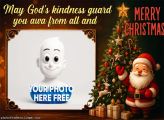 Merry Cristmas May God Kindness photo frame display