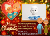 Merry Christmas my dear Grandparents collage picture frame