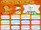 Calendar 2026 Garfield Photo Collage Templates
