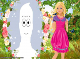 Barbie and Flowers Photo Collage