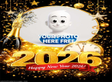 New Year 2026 celebration frame collage