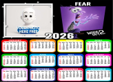 Calendar 2026 Fear Inside Out 2 Free Photo Maker
