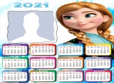 Calendar 2021 Anna Frozen Dresses