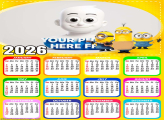 Calendar 2026 Minions Photo Frame