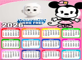Calendar 2026 Minnie Vintage Pink