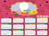 Calendar 2020 Pink Flamingo