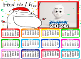 Calendar 2026 Bento Cake Santa Claus