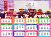 Calendar 2026 Roblox Pink Custom Photo Collage