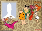 The Flintstones Couple Photo Collage