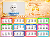 Calendar 2026 Photo Happy New Year Cheers
