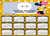 Calendar 2023 Minnie Yellow Dress