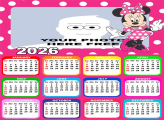 Calendar 2026 Minnie Pink Dress