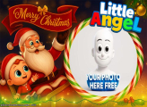 Little Angel Merry Christmas photo collage maker