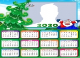 Santa Claus Cartoons Calendar 2020